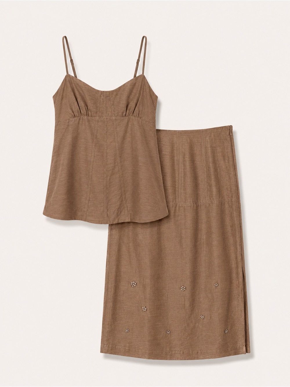 Two-Piece Cami Top + Skirt Set